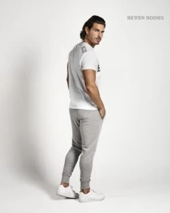 Better Bodies Basic Logo Tee - White 6 Better Bodies Basic Logo Tee - White -Ryderwear 10777 639x800 1