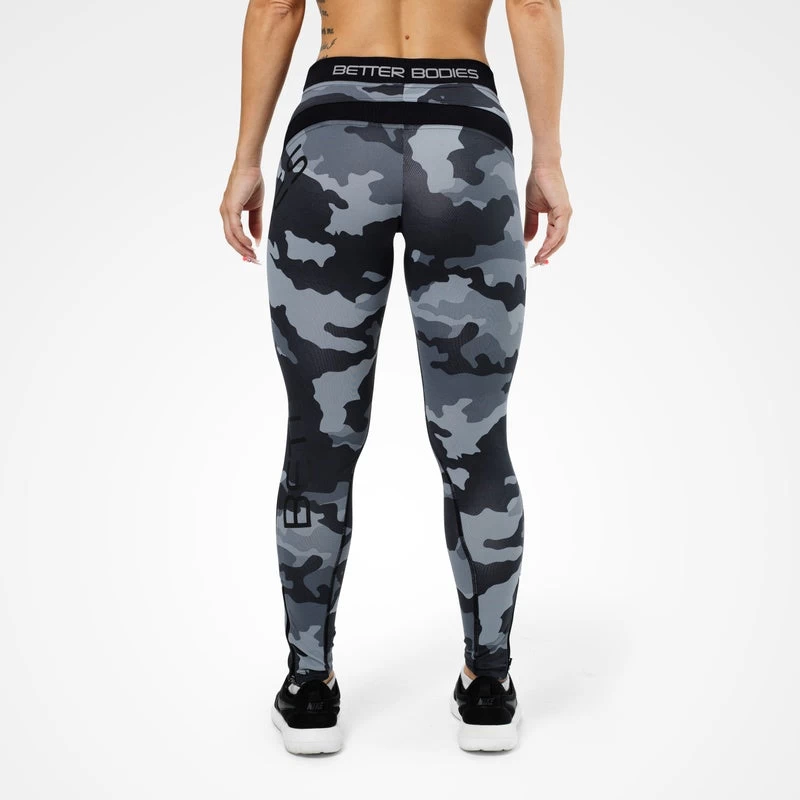 Better Bodies Camo Long Tights - Grey Camo 3 Better Bodies Camo Long Tights - Grey Camo - Image 3