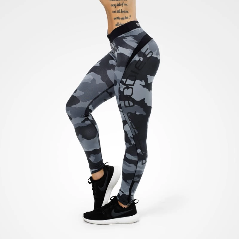 Better Bodies Camo Long Tights - Grey Camo 1 Better Bodies Camo Long Tights - Grey Camo