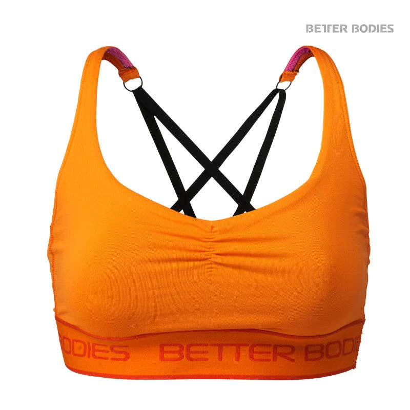 Better Bodies Athlete Short Top - Bright Orange 1 Better Bodies Athlete Short Top - Bright Orange