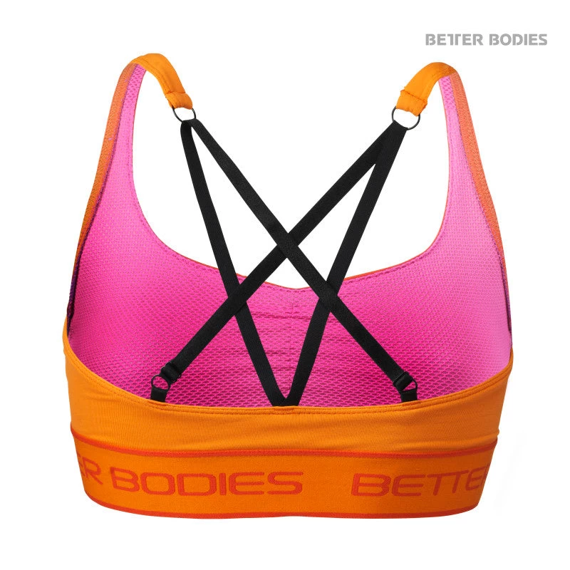 Better Bodies Athlete Short Top - Bright Orange 2 Better Bodies Athlete Short Top - Bright Orange - Image 2