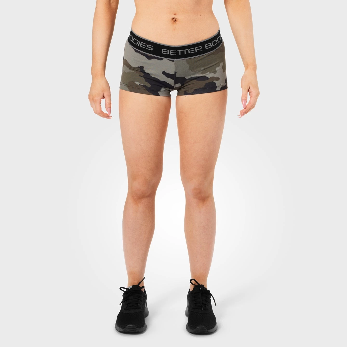 Better Bodies Fitness Hotpant - Green Camo 2 Better Bodies Fitness Hotpant - Green Camo - Image 2