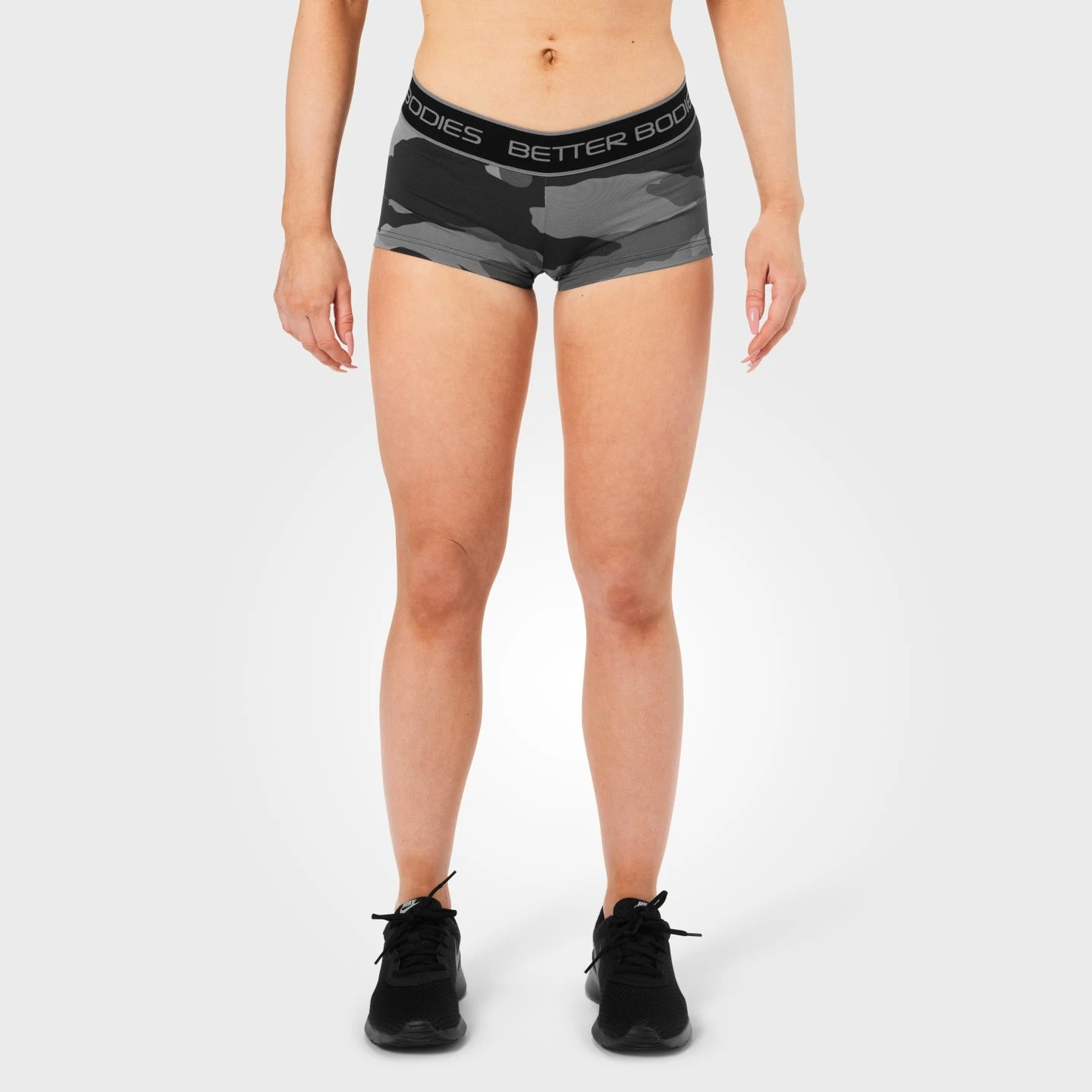Better Bodies Fitness Hotpant - Grey Camo 2 Better Bodies Fitness Hotpant - Grey Camo - Image 2