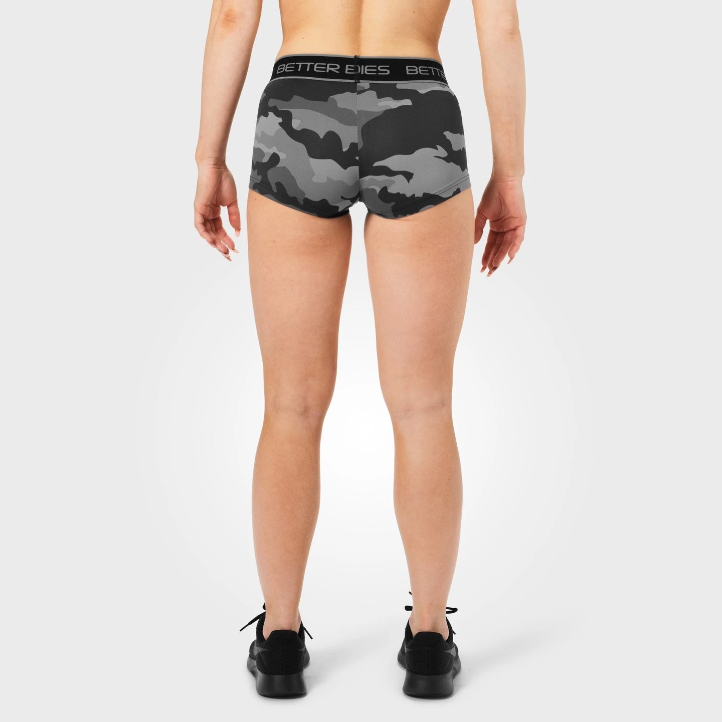 Better Bodies Fitness Hotpant - Grey Camo 3 Better Bodies Fitness Hotpant - Grey Camo - Image 3