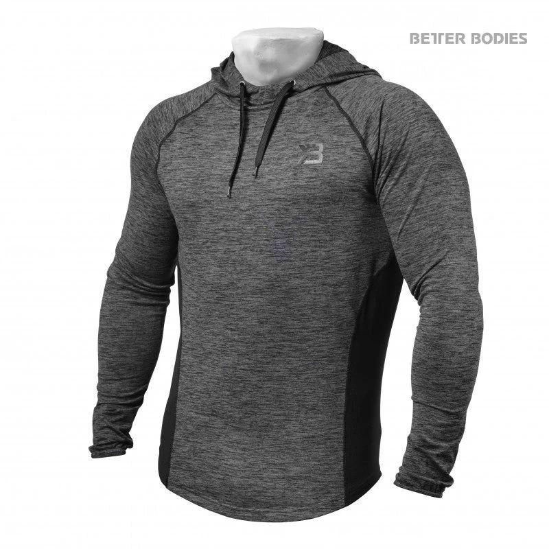 Better Bodies Performance Mid Hood - Graphite Melange 3 Better Bodies Performance Mid Hood - Graphite Melange - Image 3