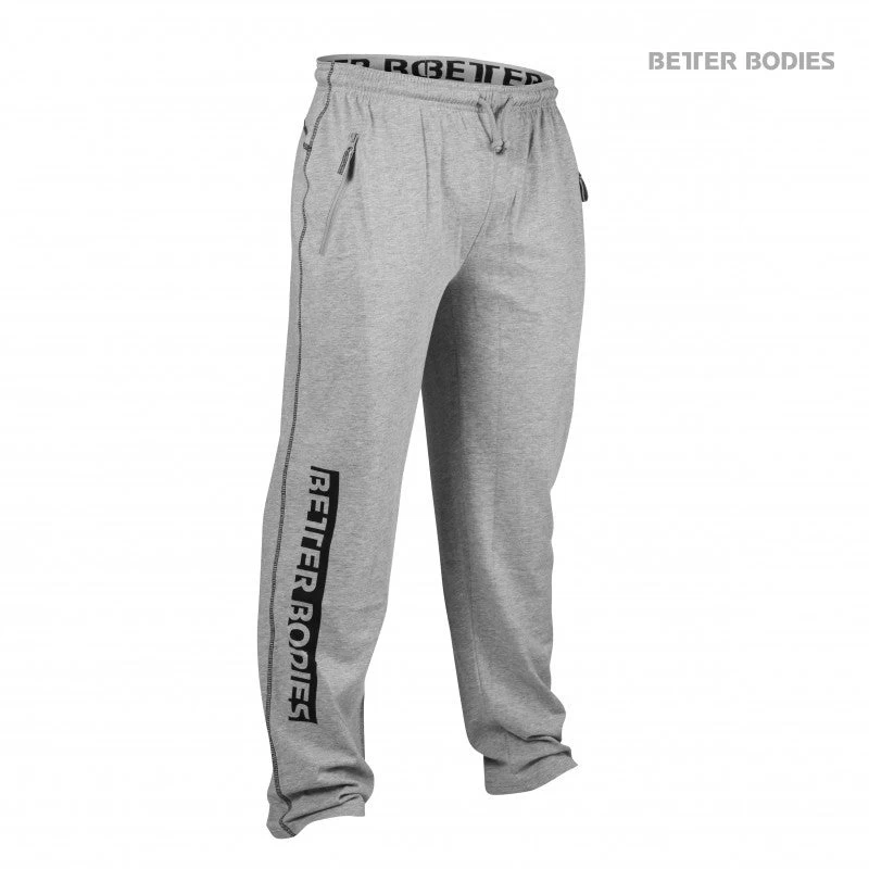 Better Bodies Gym Pants - Grey Melange 1 Better Bodies Gym Pants - Grey Melange
