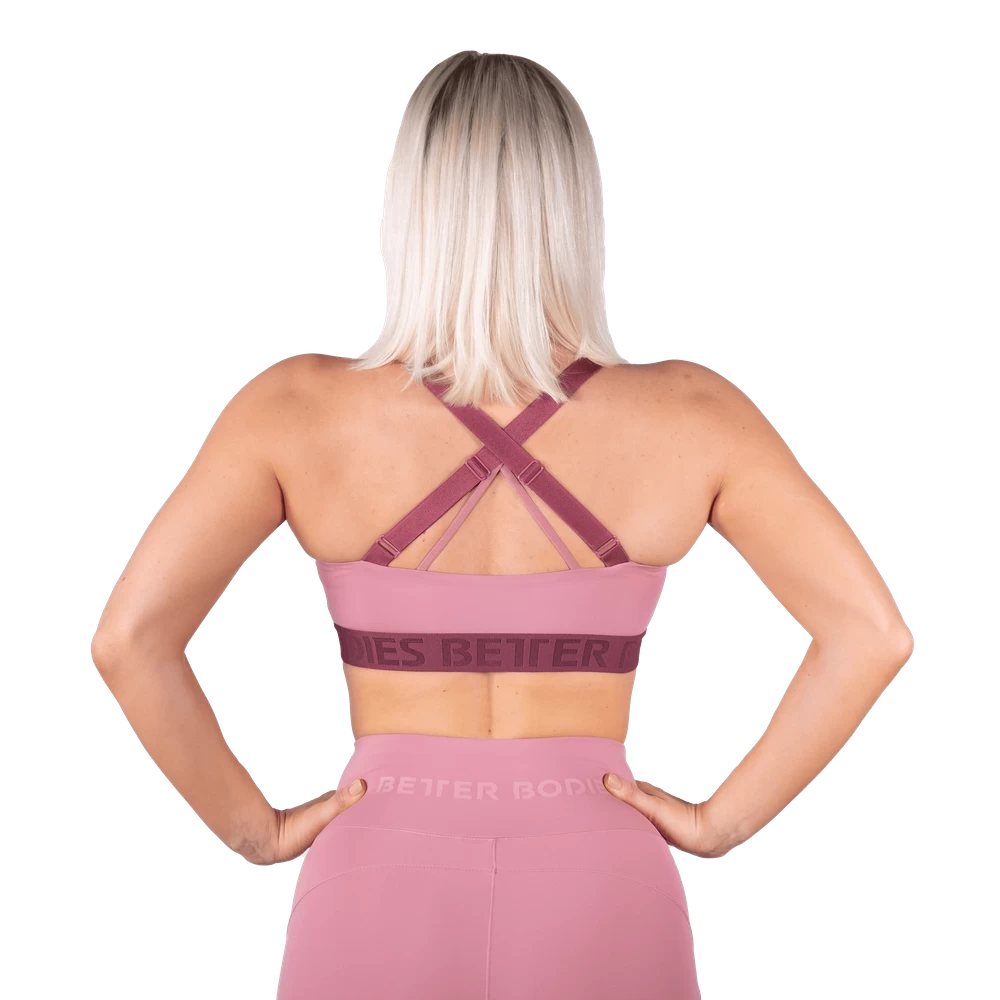 Better Bodies Waverly Sports Bra - Heather Pink 2 Better Bodies Waverly Sports Bra - Heather Pink - Image 2
