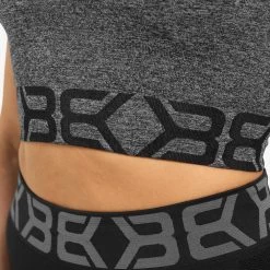 Better Bodies Sugar Hill Bra - Graphite Melange -Ryderwear 846 65e02aeed3 120880973 3 full