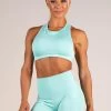 Ryderwear Seamless Sports Bra - Aqua Marl