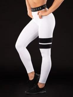 Ryderwear Block Banded Tights Limited - White