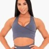 Ryderwear Geo Seamless Sports Bra - Navy