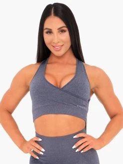 Ryderwear Geo Seamless Sports Bra - Navy