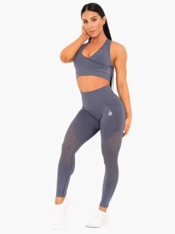Ryderwear Geo Seamless High Waisted Leggings - Navy -Ryderwear BLUE TIGHTS 6 1000x1000 5f196c49 acb3 4135 b17b ecfc935557a0
