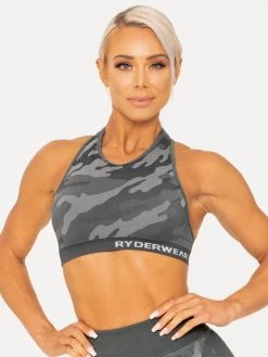 Ryderwear Camo Seamless Sports Bra - Charcoal Camo -Ryderwear CAMO SEAMLESS BLACK SPORTS BRA 0004 4 1000x1000 5cbca990 8955 4b8a 9290 e26d646eb8e4