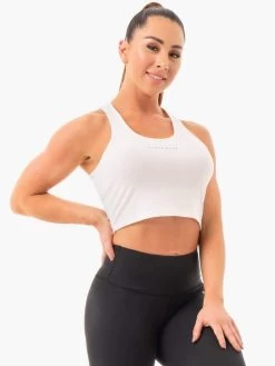 Ryderwear Cropped Racer Back Tank - White 7 Ryderwear Cropped Racer Back Tank - White -Ryderwear CROPPEDRECERBACKTANK WHITE 4 1000x1000 18b905f6 5b2e 44c9 a600 8d748225efdb