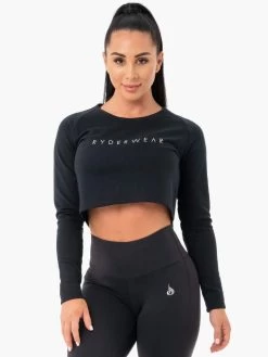 Ryderwear Staples Cropped Sweater - Black