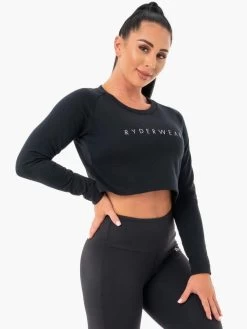 Ryderwear Staples Cropped Sweater - Black -Ryderwear CROPPED SWEATER BLACK 4 1000x1000 4d355f16 2954 45aa 9b50 7524b74e0261
