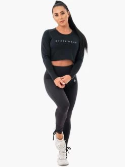 Ryderwear Staples Cropped Sweater - Black -Ryderwear CROPPED SWEATER BLACK 5 1000x1000 9098c8a7 0503 43f0 830b 0b56eebd18de