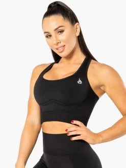 Ryderwear Electra Seamless Crop - Black -Ryderwear CROPTOP BLACK 3 1000x1000 2060a12c 1b29 44df b1de 31e1b7df96d3