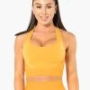 Ryderwear Electra Seamless Crop - Electric Yellow