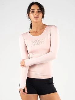 Ryderwear Cut Out Long Sleeve Top - Nude