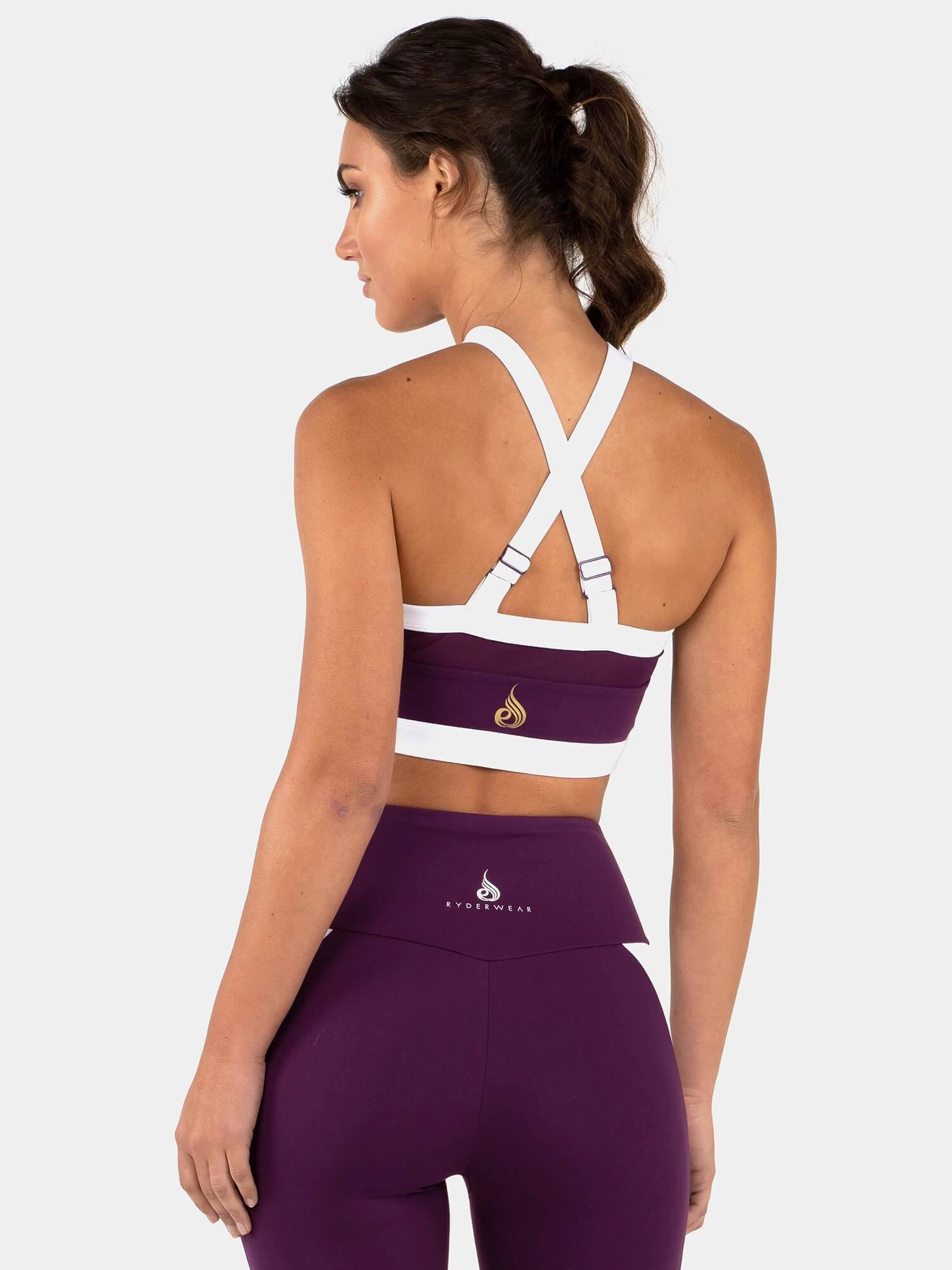 Ryderwear Empire Mesh Sports Bra - Purple 2 Ryderwear Empire Mesh Sports Bra - Purple - Image 2