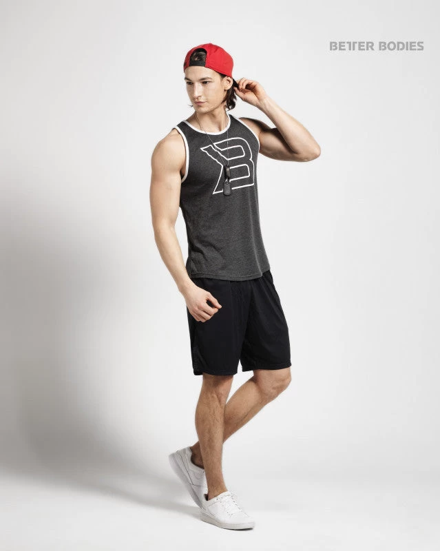 Better Bodies Jersey Tank - Anthracite 3 Better Bodies Jersey Tank - Anthracite - Image 3