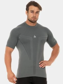Ryderwear Geo Seamless T-Shirt - Steel -Ryderwear GEO SEAMLESS T SHIRT GREY 0003 3 1000x1000 bb71ccf1 8db2 46da 970b ed72ccb95fab