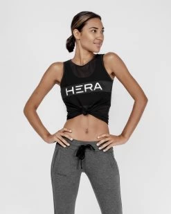 HERA X HERO Maia Mesh Tank Top - Black