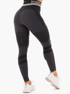 Ryderwear Freestyle Seamless High Waisted Leggings - Black -Ryderwear HIGHWAISTEDLEGGINGS BLACK 3 1000