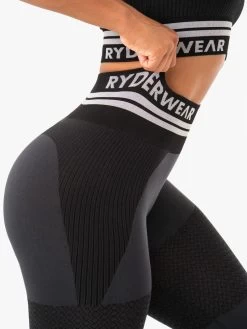 Ryderwear Freestyle Seamless High Waisted Leggings - Black -Ryderwear HIGHWAISTEDLEGGINGS BLACK 6 1000