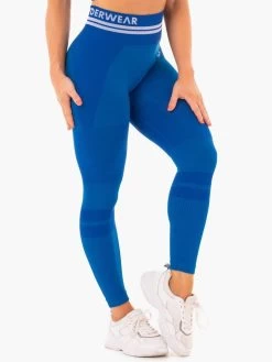 Ryderwear Freestyle Seamless High Waisted Leggings - Blue 8 Ryderwear Freestyle Seamless High Waisted Leggings - Blue -Ryderwear HIGHWAISTEDLEGGINGS BLUE 4 1000x1000 534be963 bb3b 46f3 bf3a 950169c5192e