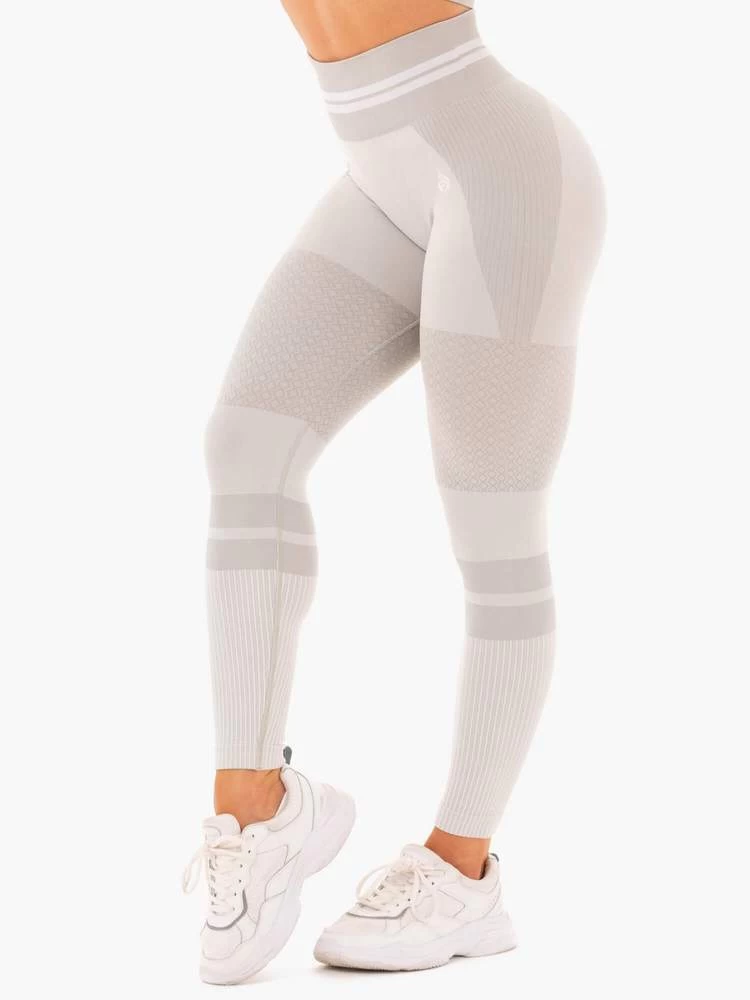 Ryderwear Freestyle Seamless High Waisted Leggings - Grey 1 Ryderwear Freestyle Seamless High Waisted Leggings - Grey