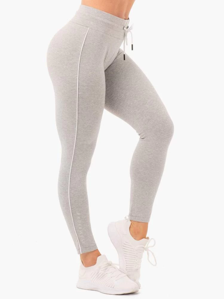 Ryderwear High Waisted Track Leggings - Grey 4 Ryderwear High Waisted Track Leggings - Grey - Image 4