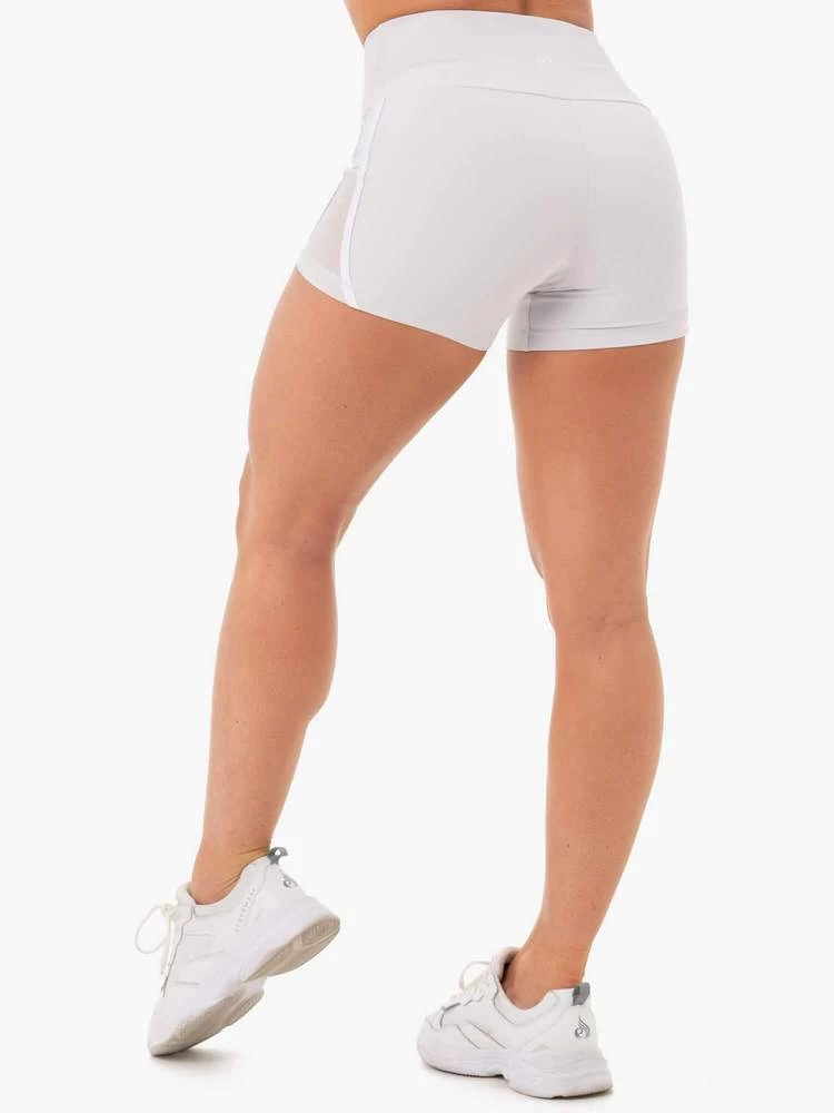 Ryderwear Collide High Waisted Booty Shorts - Pebble Grey 2 Ryderwear Collide High Waisted Booty Shorts - Pebble Grey - Image 2