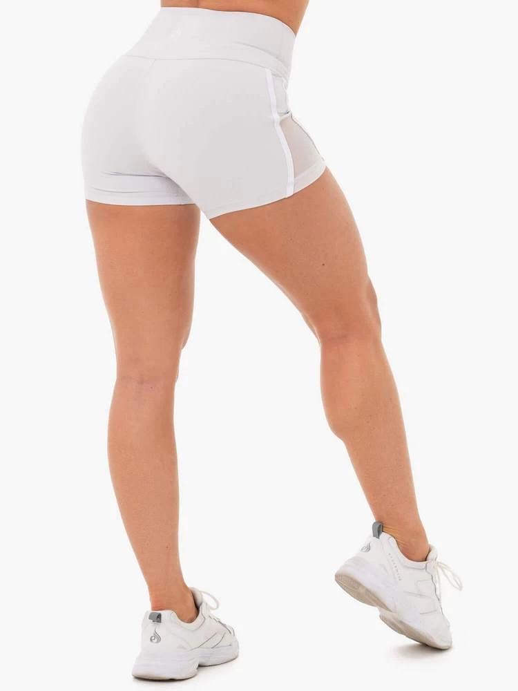 Ryderwear Collide High Waisted Booty Shorts - Pebble Grey 3 Ryderwear Collide High Waisted Booty Shorts - Pebble Grey - Image 3