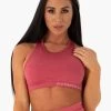 Ryderwear Seamless Sports Bra - Hot Pink Marl