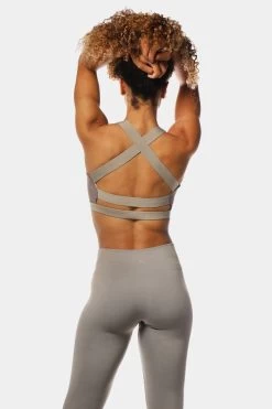 Jed North Cobra Crossback Sports Bra - Grey -Ryderwear IMG 3815 600x 8bd7f2f7 eb6a 48c9 844b a892b257a040