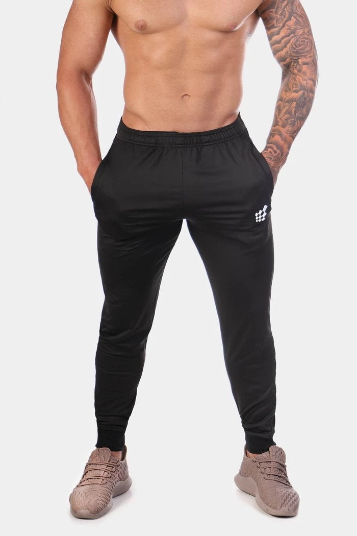 Jed North Matrix Tapered Joggers - Black 1 Jed North Matrix Tapered Joggers - Black