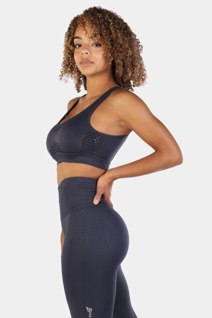 Jed North Luxe Sports Bra - Navy 2 Jed North Luxe Sports Bra - Navy - Image 2