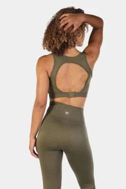 Jed North Luxe Sports Bra - Olive Green -Ryderwear IMG 8564 2 700x be207fd6 3896 4017 bfd3 2caba411fdad