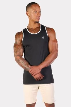 Jed North Retro Fitted Tank - Dark Grey -Ryderwear IMG 9238 600x 0fca6a80 8a7b 495d 9963 895cb6325a60