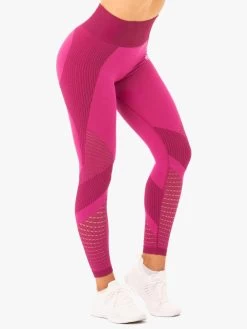 Ryderwear Electra Seamless Leggings - Electric Pink -Ryderwear LEGGINGS ELECTRIC PINK 4 1000x1000 3c0e3380 b0e3 4a3b aed5 a75532d043a6