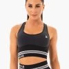 Ryderwear Freestyle Seamless Longline Sports Bra - Black