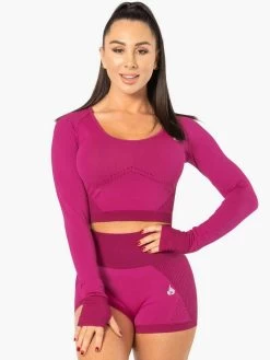 Ryderwear Electra Seamless Long Sleeve Crop - Electric Pink 7 Ryderwear Electra Seamless Long Sleeve Crop - Electric Pink -Ryderwear LONGSLEEVECROPTOP ELECTRICPINK 3 1000x1000 76746a2c 780d 4779 acb9 e1e2194f9b62