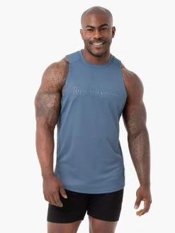 Ryderwear Energy Mesh Baller Tank - Steel Blue -Ryderwear MESHBALLERTANK STEELBLUE 5 1000x1000 17ceda4b 9426 44f7 87ae 00af82f5ed88