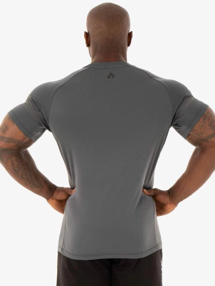 Ryderwear Flex Mesh T-Shirt - Charcoal 2 Ryderwear Flex Mesh T-Shirt - Charcoal - Image 2