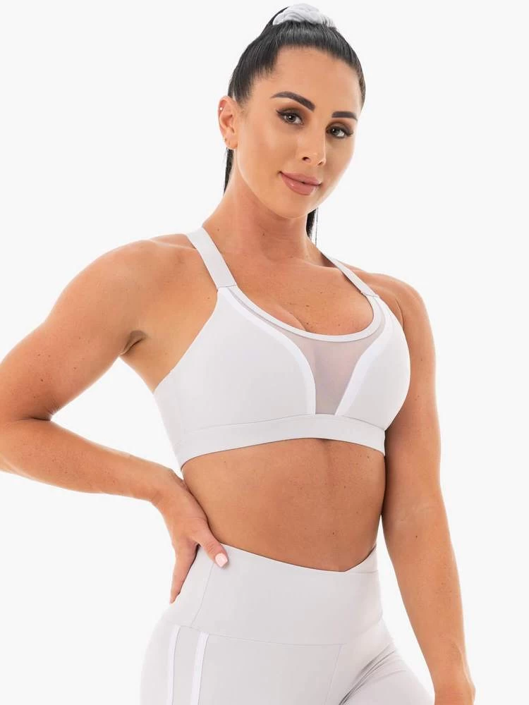 Ryderwear Collide Mesh Contour Sports Bra - Pebble Grey 5 Ryderwear Collide Mesh Contour Sports Bra - Pebble Grey - Image 5