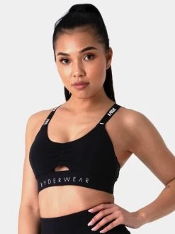 Ryderwear Pastels Scrunch Sports Bra - Black