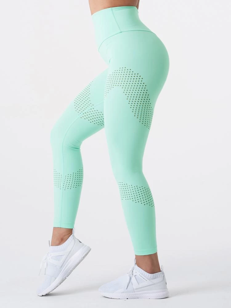 Ryderwear Pastels High Waisted Leggings - Mint 3 Ryderwear Pastels High Waisted Leggings - Mint - Image 3